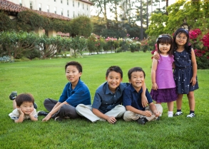 Images of Grandchildren at A Family Reunion