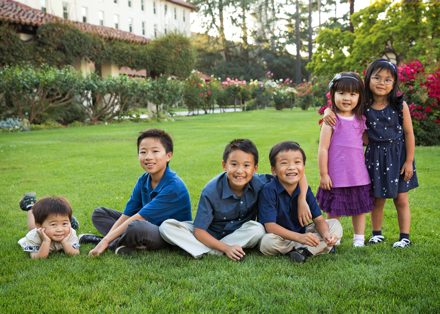 Images of Grandchildren at A Family Reunion